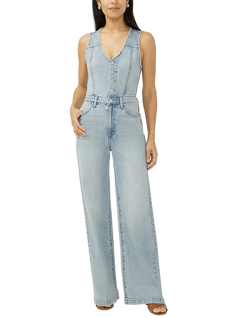 Wide Leg Vest Jumpsuit