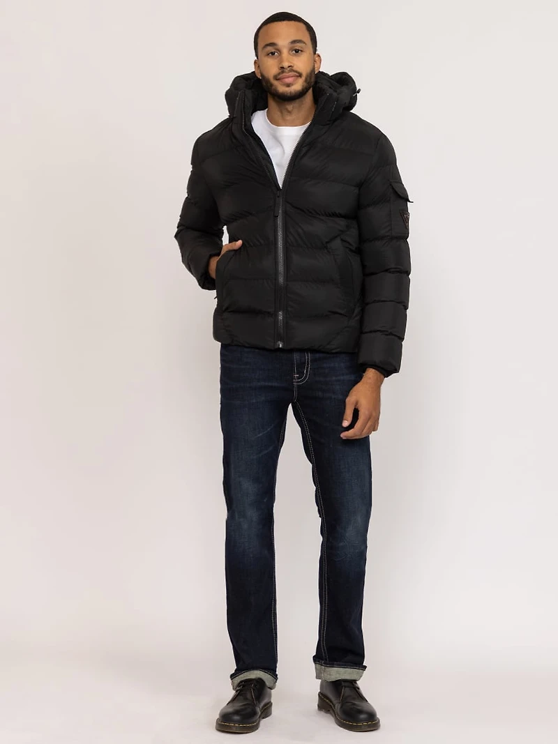 matte shine puffer jacket