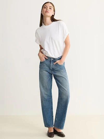 BNA soft curve barrel jeans sadie