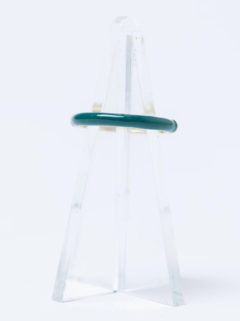 candy enamel ring forest green