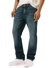 six straight jeans antique wash