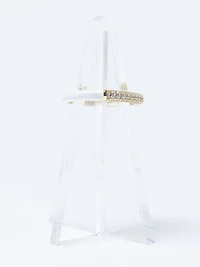 candy enamel ring white