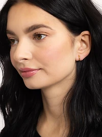 mini huggie earrings gold