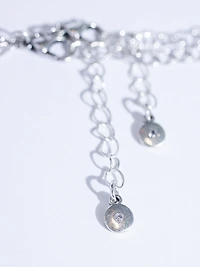 rose coin double layer necklace