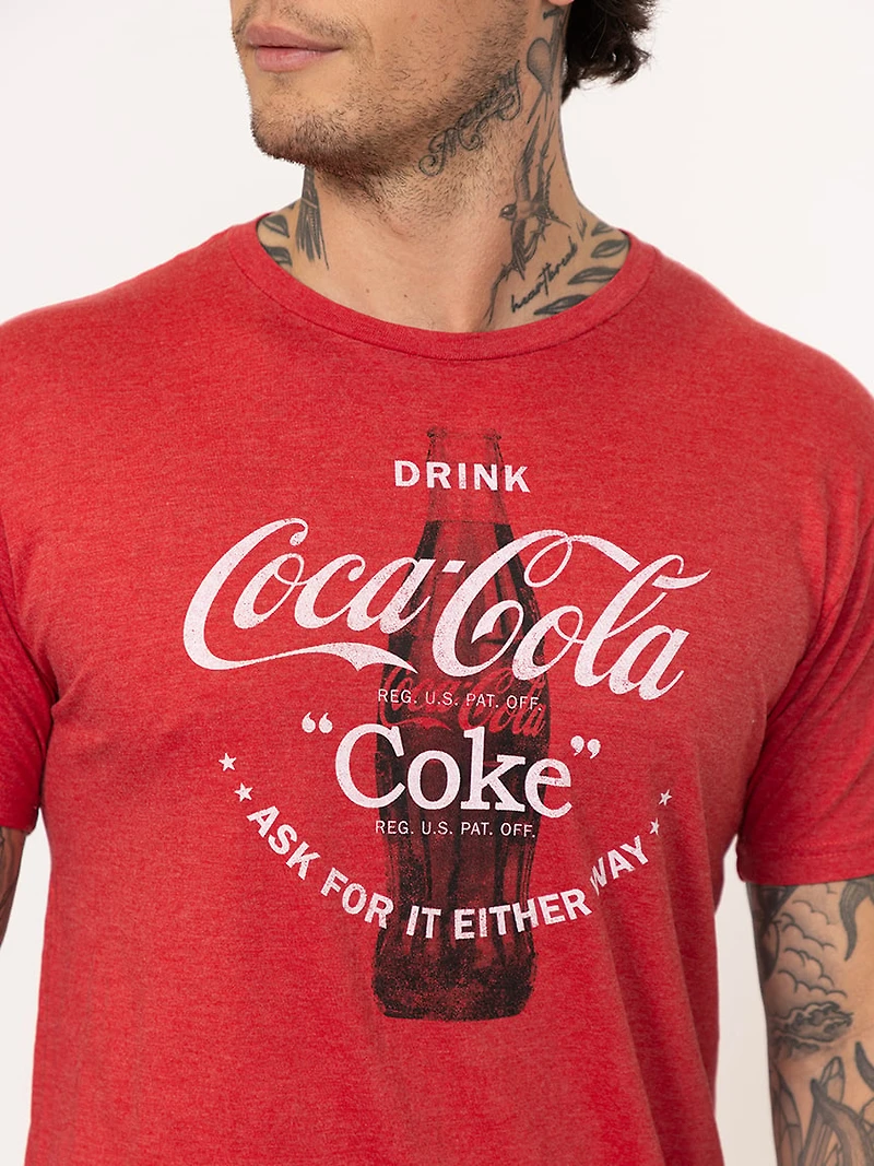 unisex coke bottle graphic tee