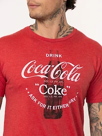 unisex coke bottle graphic tee