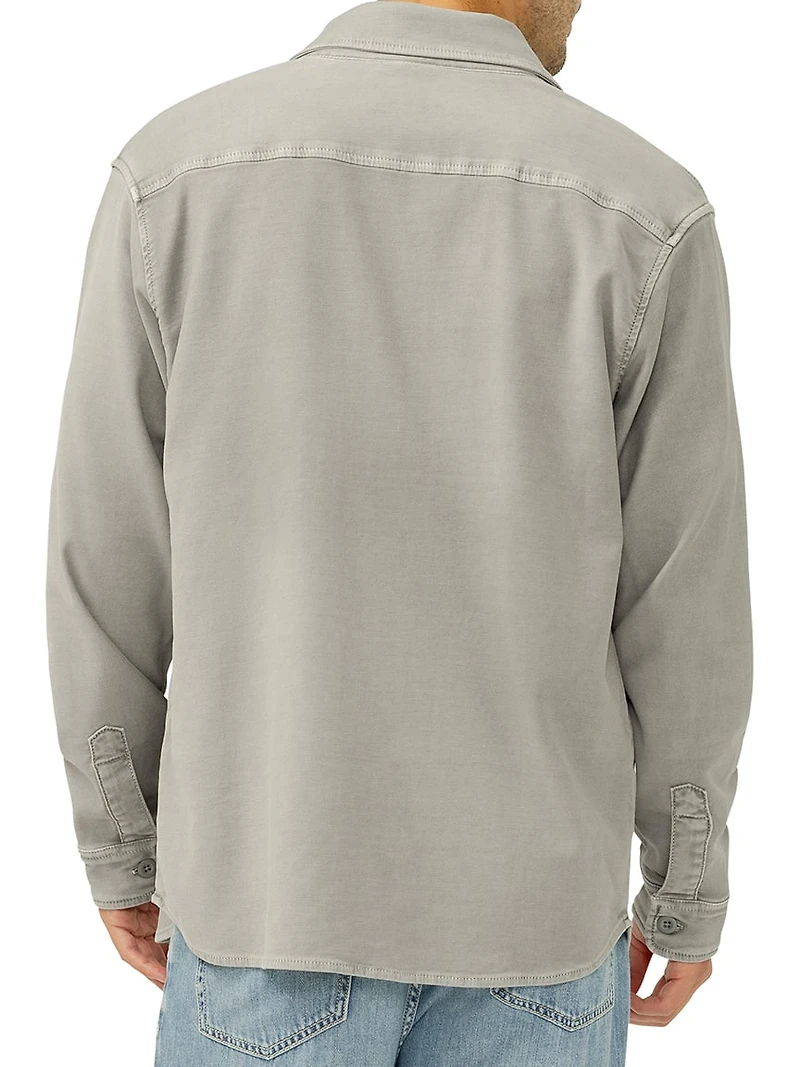 Knit Flex Button-Up Shirt