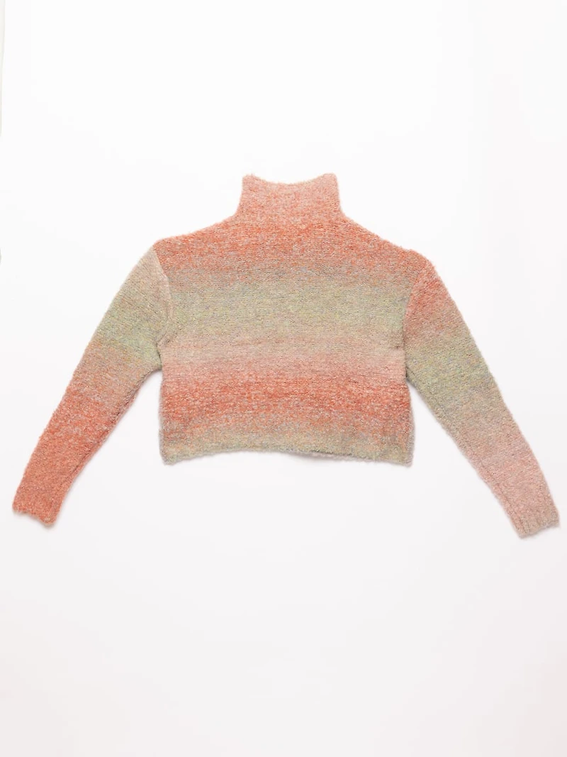 boucle crewneck sweater