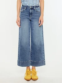 mid rise wide leg jean