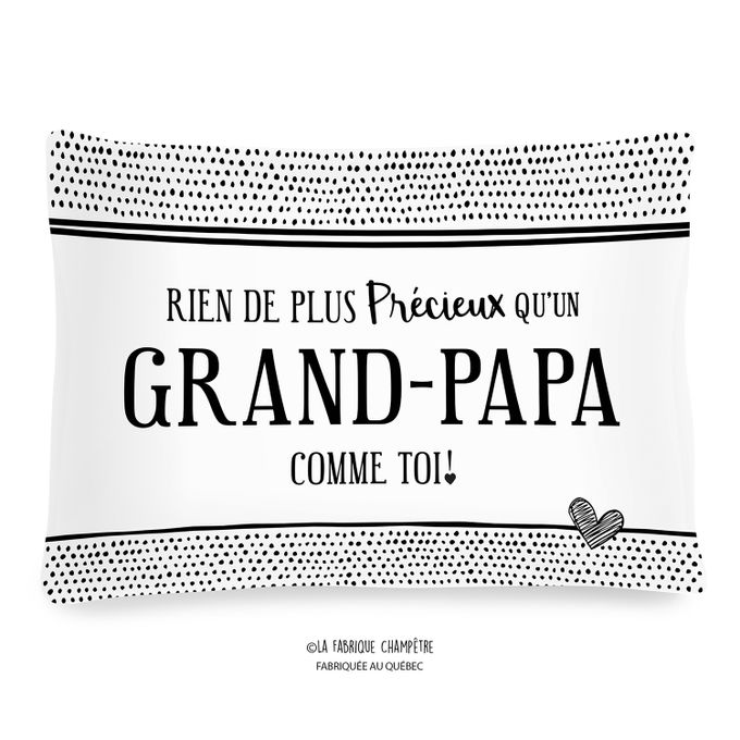 Coussin à texte – Grand-papa