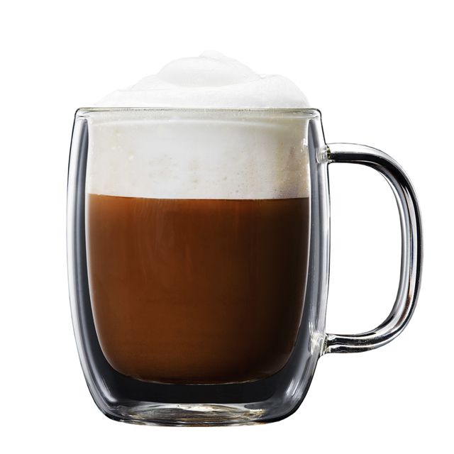 2 Tasses cappuccino – Double paroi à poignée