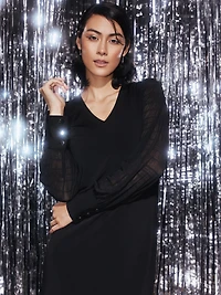 Short straight knit dress