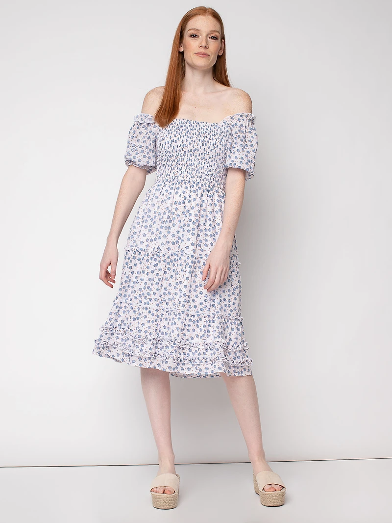Robe midi évasée