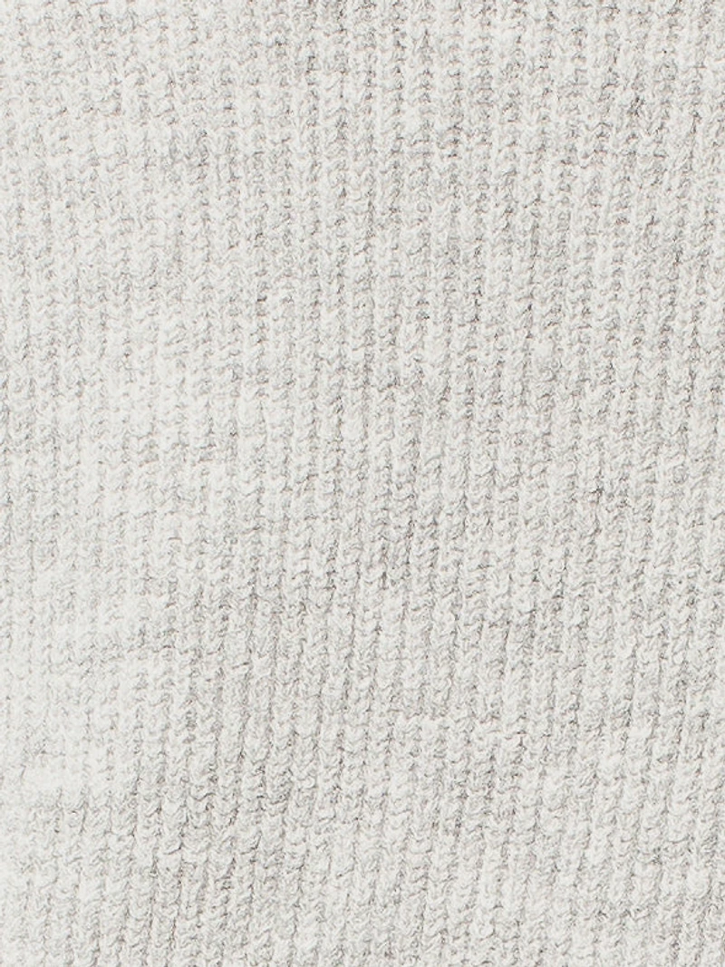 Long-sleeve ftted knit pullover sweater