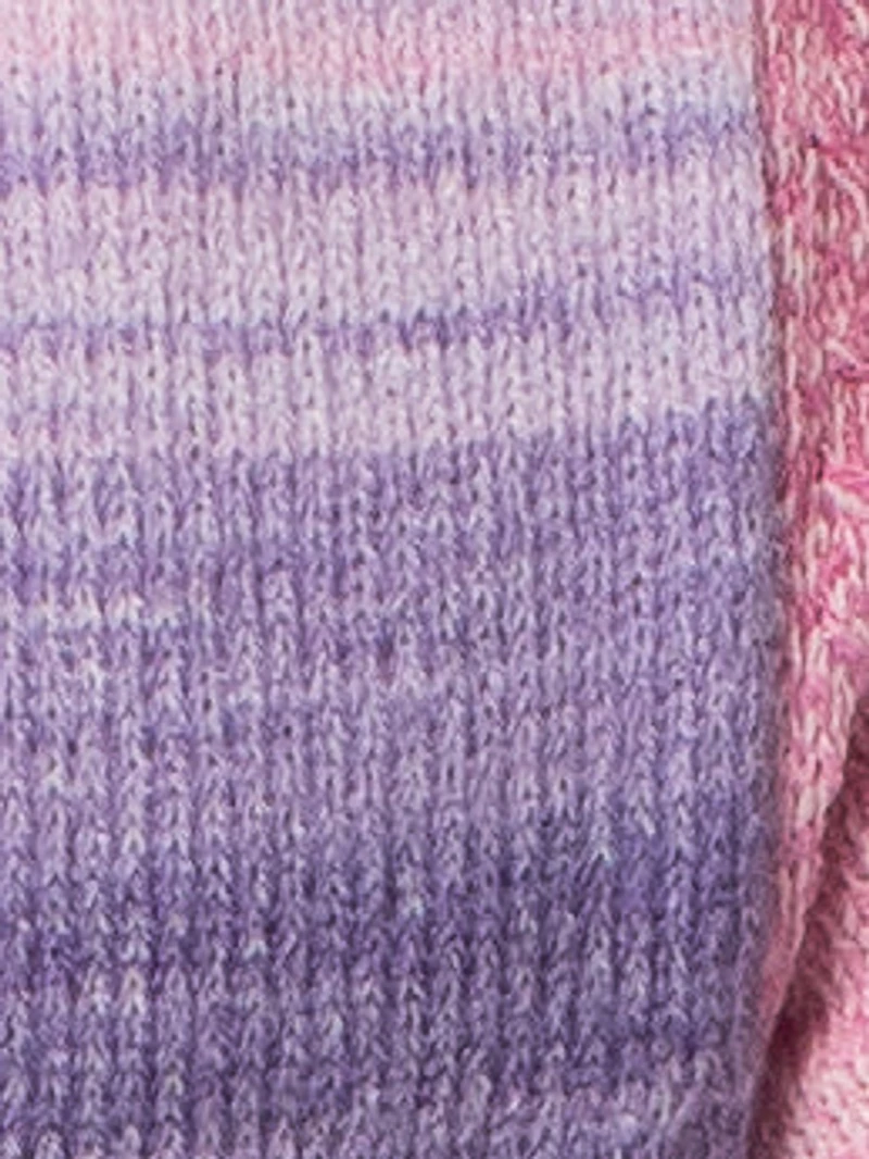 Long-sleeve semi-fitted pullover sweater