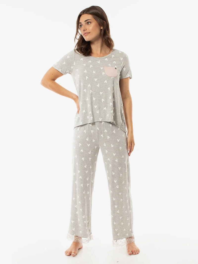 Loose fit pyjama top