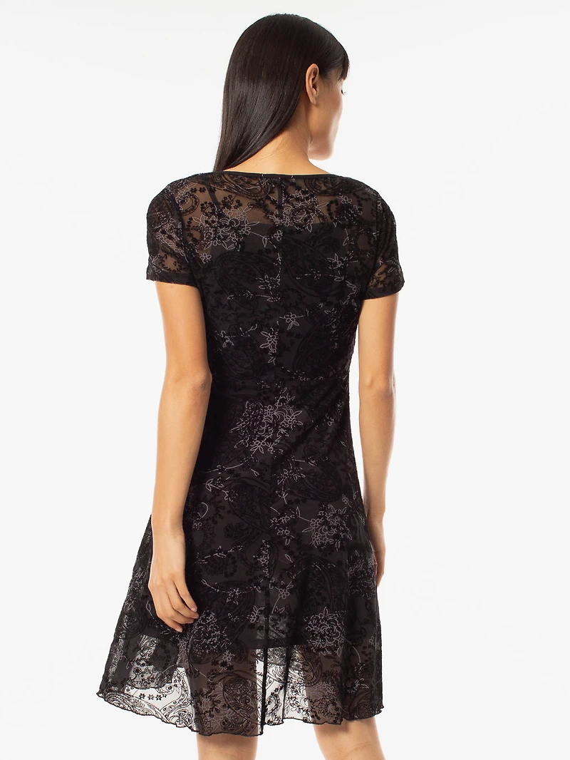 Robe midi en tricot