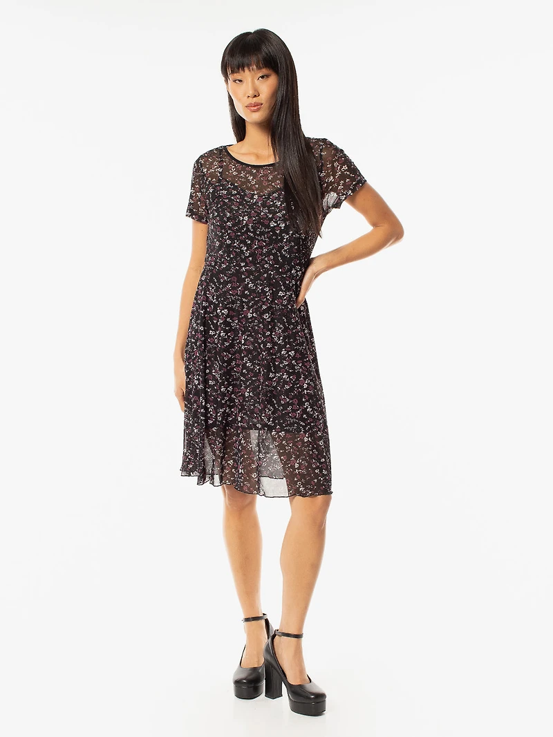 Robe midi en tricot