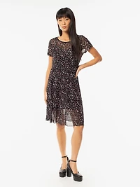 Robe midi en tricot