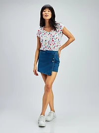 Jupe-short en denim