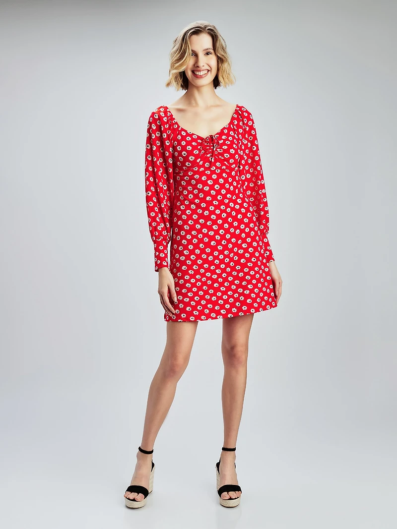 Robe courte en tricot