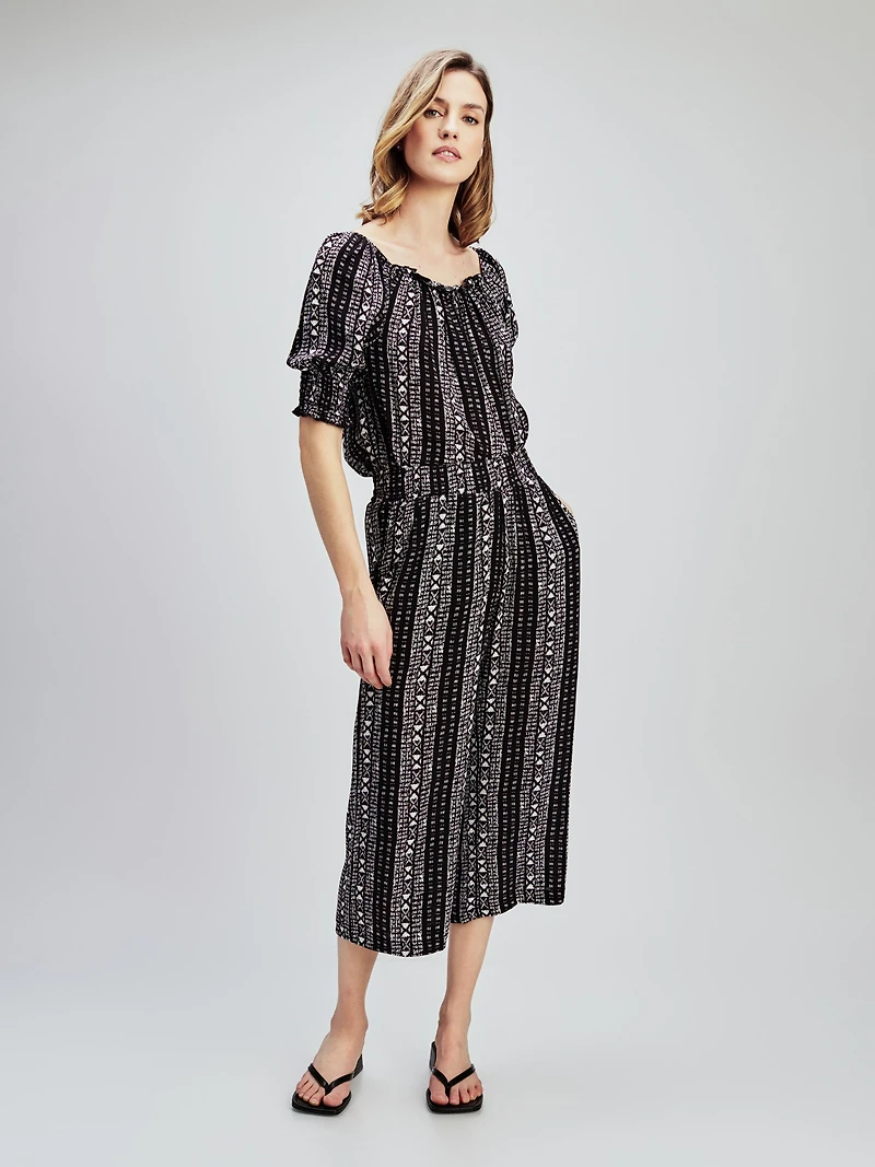 Straight casual pull-on capri