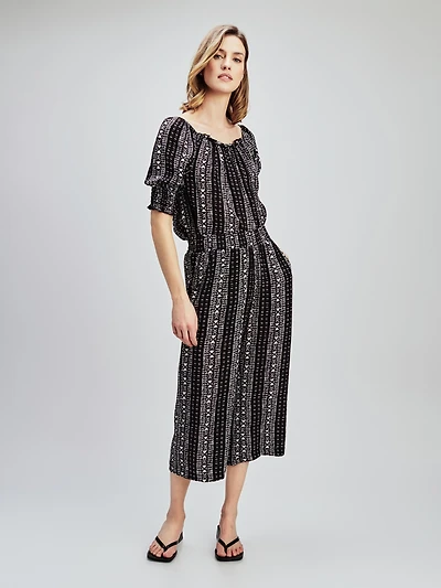 Straight casual pull-on capri