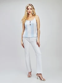 High waist fitted bootcut jean