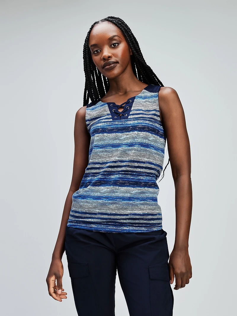 Semi-fitted tank top