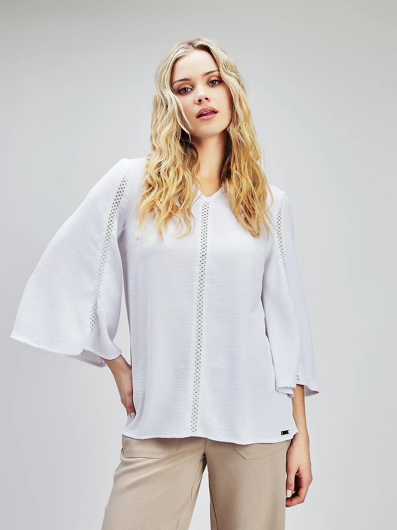 Long-sleeve flared tunic