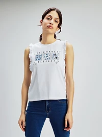 Semi-fitted tank top