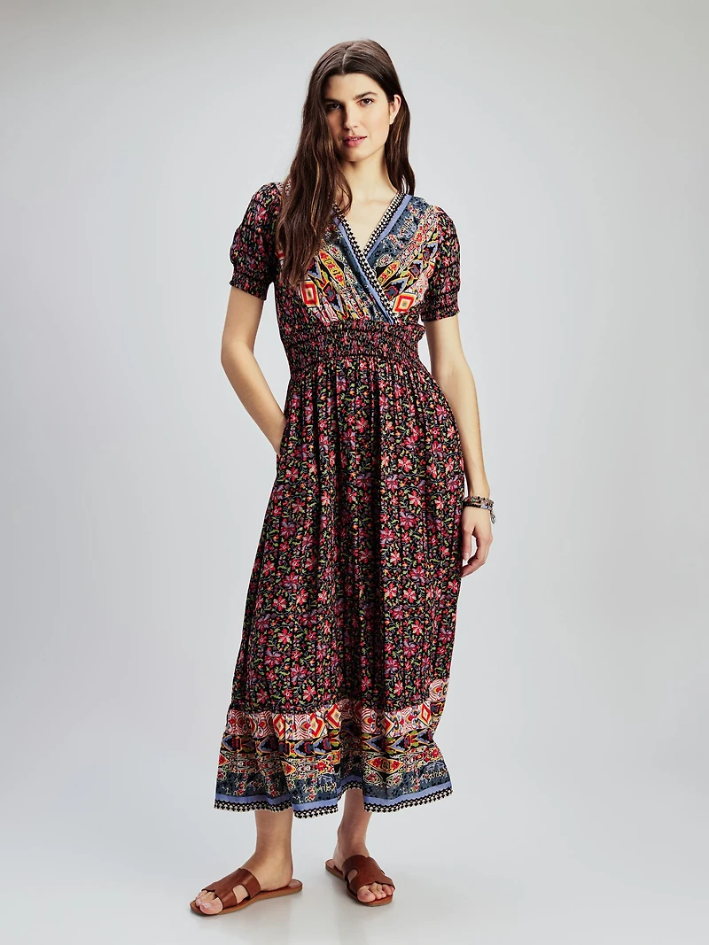 Flared maxi dress