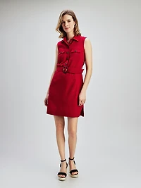 A line midi dress