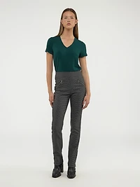 Pantalon étroit ajusté à enfiler