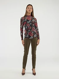 Long-sleeves fitted t-shirt