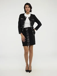 Veston en laine cardée