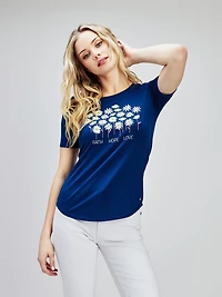 Short-sleeve semi-fitted t-shirt