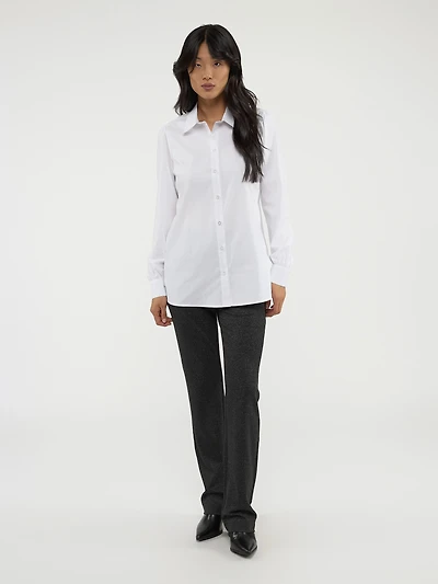 Loose tunic with buttons
