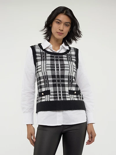 Plaid tank top
