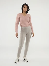 Skinny fitted pull-on pant