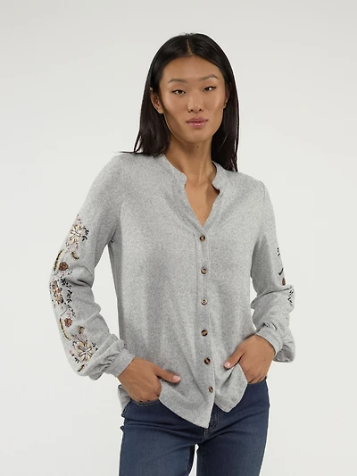 Blouse à manches longues avec boutons