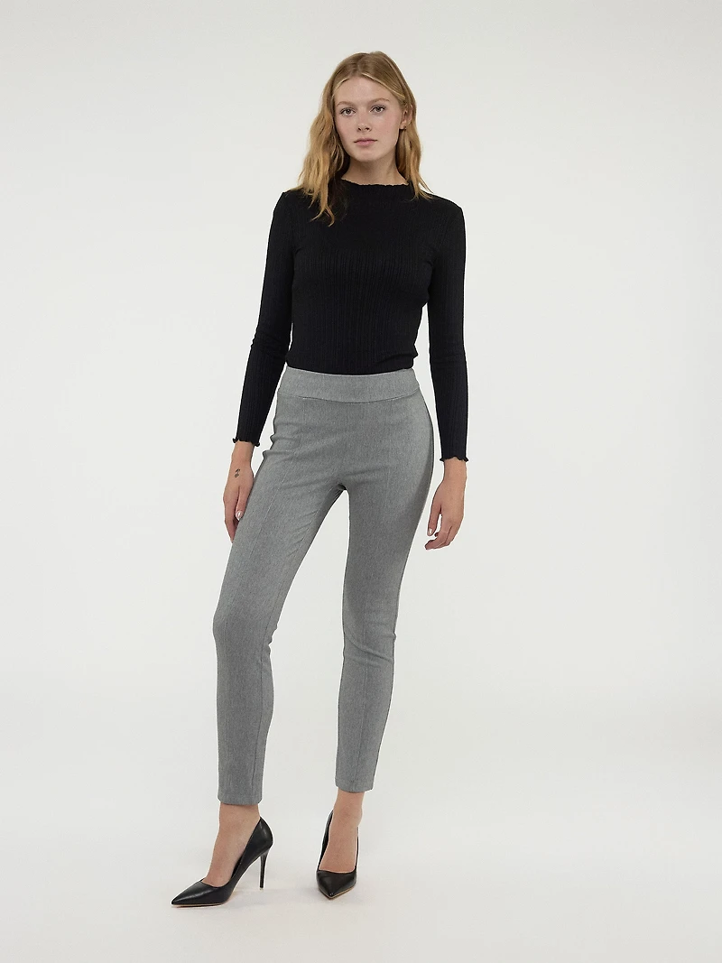 Pantalon étroit ajusté à enfiler