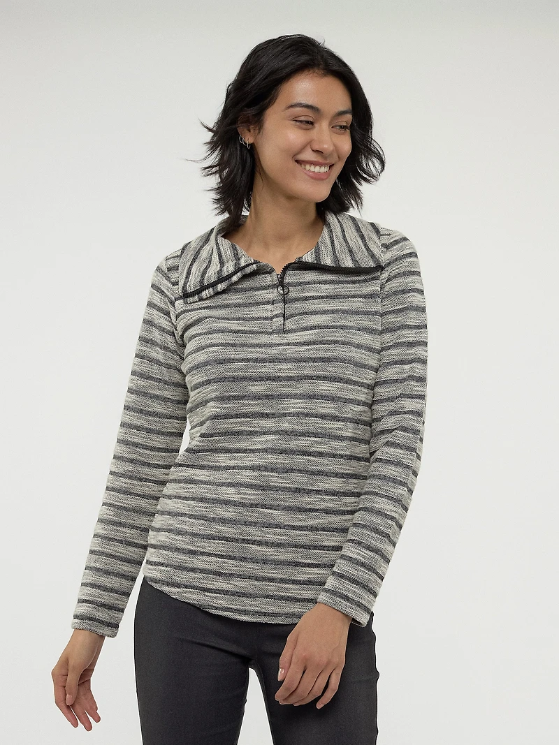 Long-sleevesemi-fitted knit tunic
