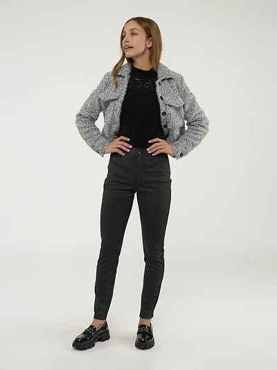 Pantalon étroit à taille haute