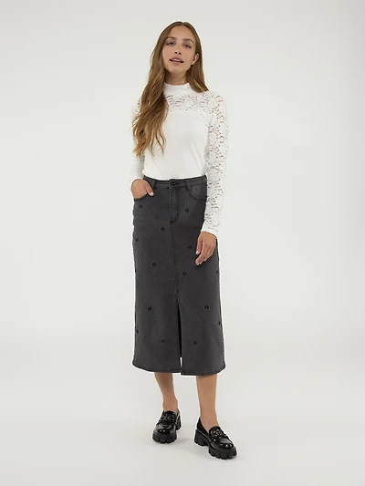 Long A line skirt