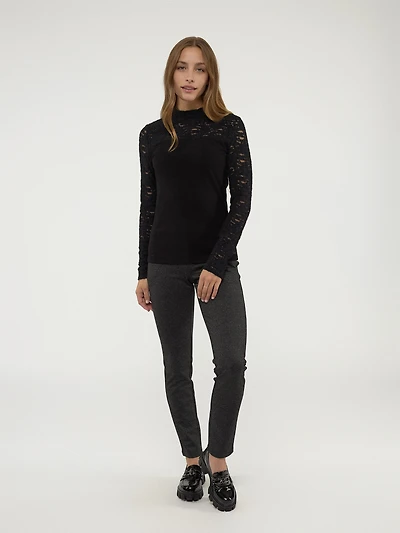 T-shirt ajusté à manches longues