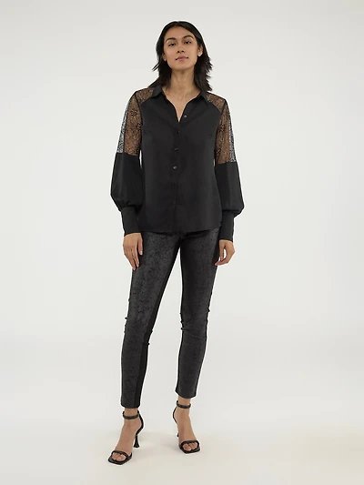 Blouse à manches longues avec boutons