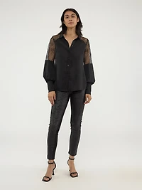 Blouse à manches longues avec boutons