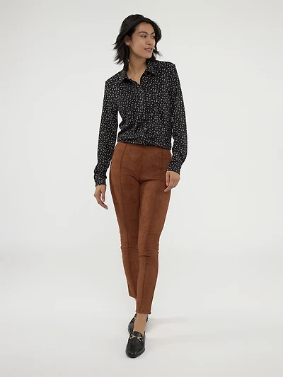 Skinny fitted pull-on pant