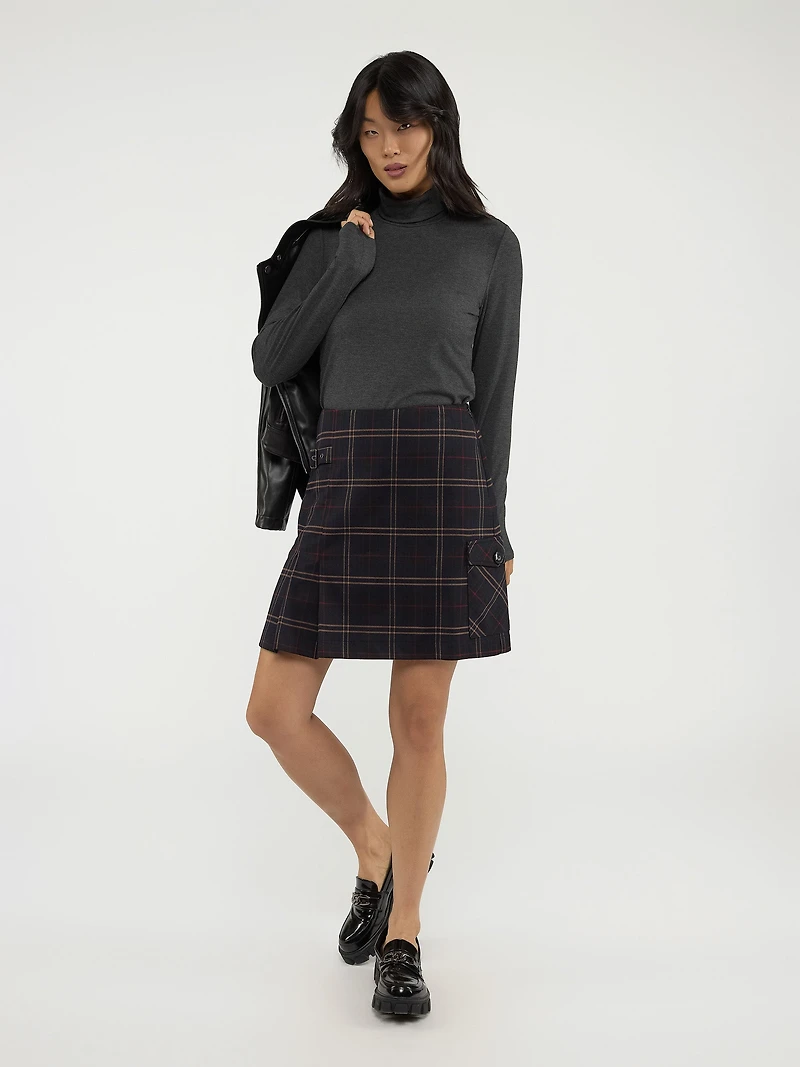 Dress short flared skirt